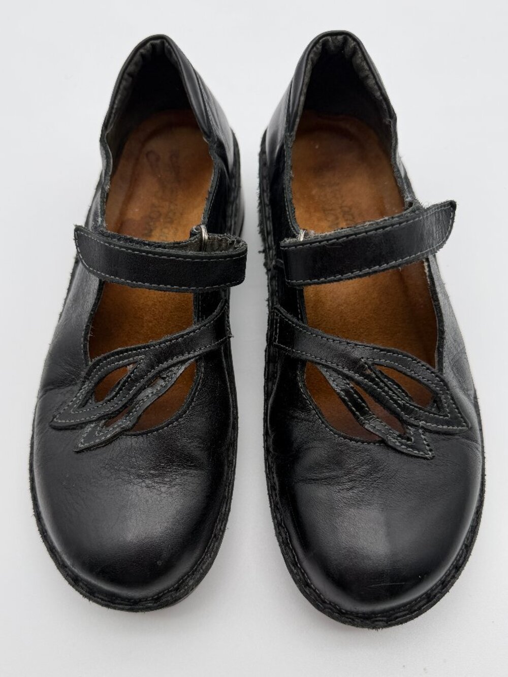 NAOT Primrose Black Leather Mary Jane Comfort Shoes US7 EU38